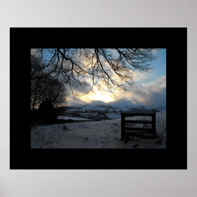 Winter in Mid Wales Poster (Vorne)