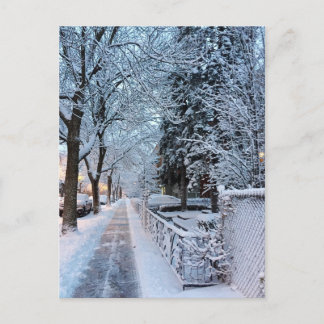 Winter in Montreal Postkarte