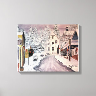 WINTER IN NEVADA-STADT CA LEINWANDDRUCK