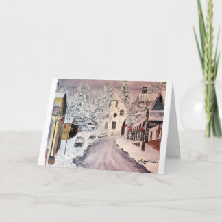 WINTER IN NEVADA-STADT CA, WASSERFARBE, KARTE