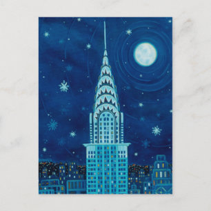 Winter in New York City Postcard Postkarte