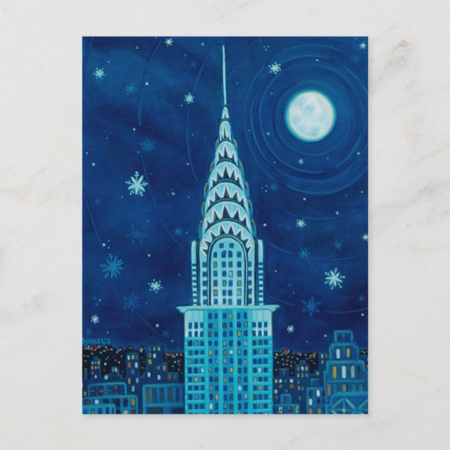 Winter in New York City Postcard Postkarte (Vorderseite)