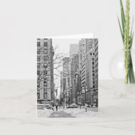 Winter in New York Notecard Karte