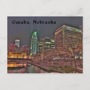 Winter in Omaha Nebraska Postkarte