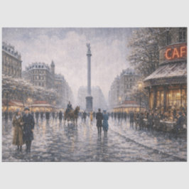 Winter in Place Vendome Seidenpapier