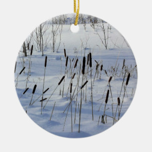 Winter in Québec, Kanada Keramik Ornament