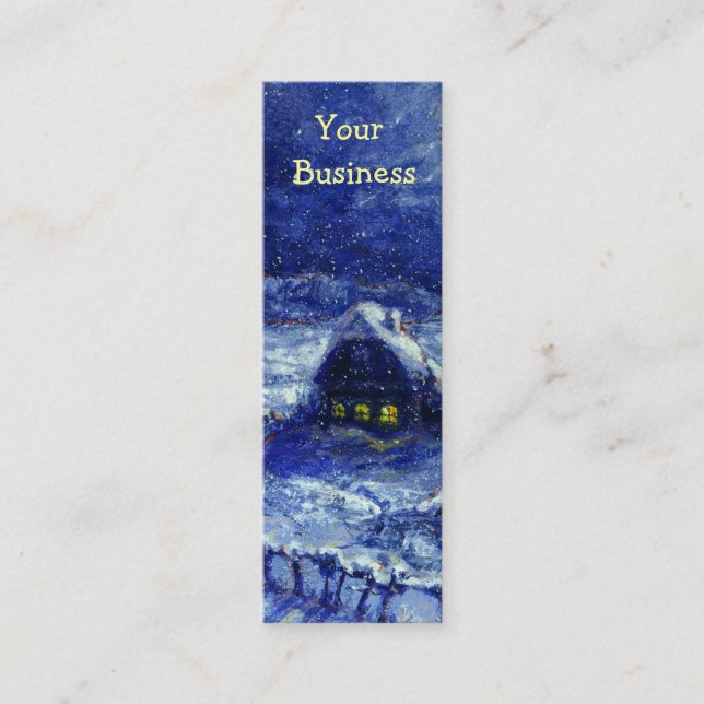 Winter in Russland/Sommer in Russland Mini Visitenkarte (Vorderseite)