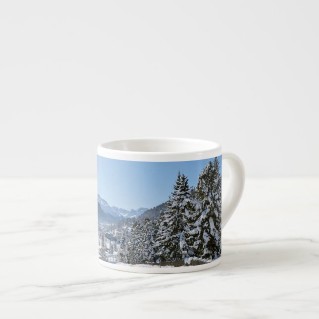 Winter in St. Moritz Espressotasse (Vorderseite Rechts)