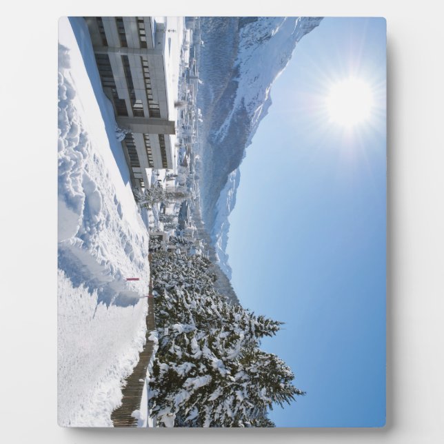 Winter in St. Moritz Fotoplatte (Vorderseite)