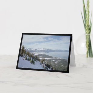 Winter in Tahoe- Lied von Solenoid. 7:5 Gruß-Karte Karte
