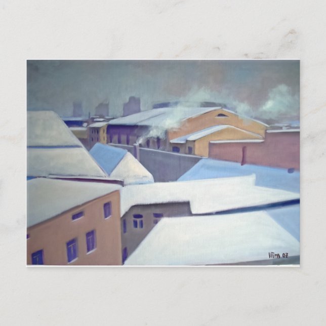 "Winter in Tallinn " Postkarte (Vorderseite)