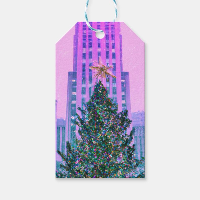 Winter in the City Geschenkanhänger (Vorderseite)