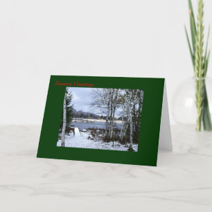 Winter in Wisconsin Feiertagskarte