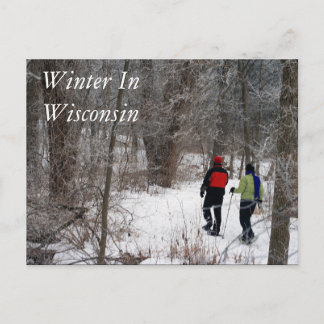 Winter in Wisconsin Postkarte