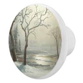 Winter in Yosemite von Albert Bierstadt Keramikknauf