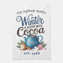 Winter ist besser mit dem Familiennamen von Cocoa