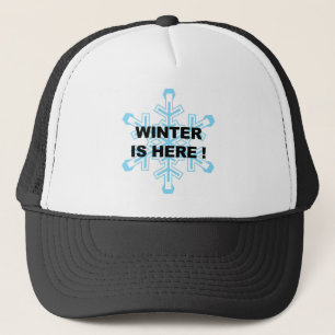 Winter ist da! Liberaler Schneeschneeflocke Truckerkappe