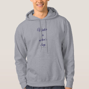"Winter ist der Schlaf der Natur" Kalligrafie Mini Hoodie