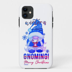WINTER IST GNOMING lustige Weihnachtsgnome Case-Mate iPhone Hülle