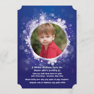 Winter ist hier Foto-Einladung Einladung