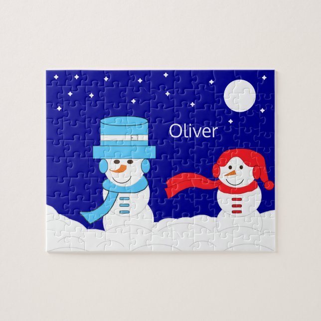 Winter ist schneereich: puzzle (Horizontal)