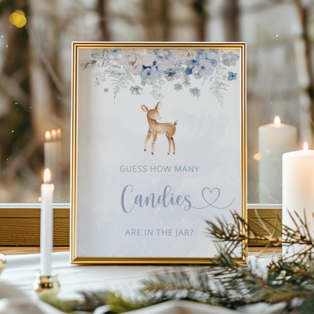 Winter Junge oh Hirsche Raten Sie, wie viele Bonbo Poster (Von Creator hochgeladen)