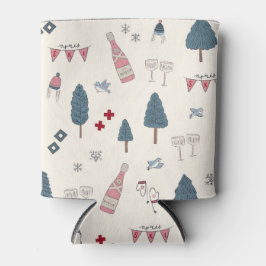 Winter Junggeselinnen-Abschied Gefallen Apres Ski  Dosenkühler