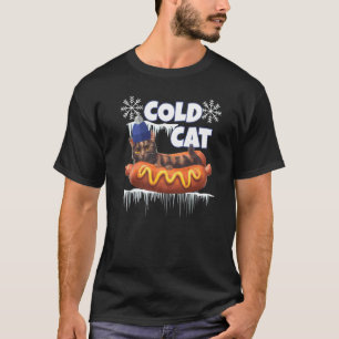 Winter-Kalte Katze T-Shirt