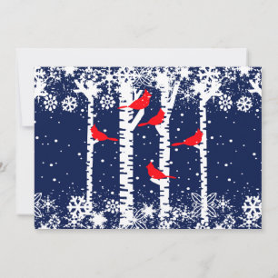 Winter-Kardinal Feiertagskarte