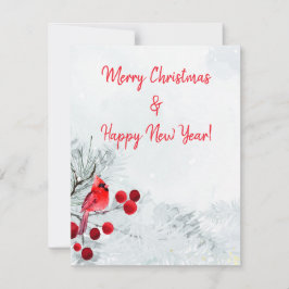 Winter Kardinal Frohe Weihnachten