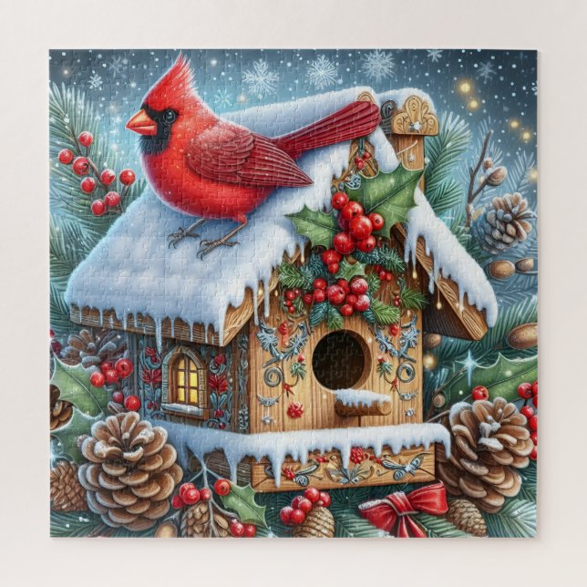 Winter-Kardinal-Rätsel Puzzle (Vertikal)
