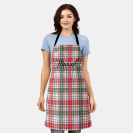 Winter Kariert Tartan Weihnachten Rote Klassische Schürze