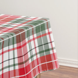 Winter Kariert Tartan Weihnachtsfeiertag Rot, Grün Tischdecke