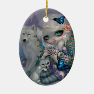 Winter-Keramik-Ornament Keramik Ornament