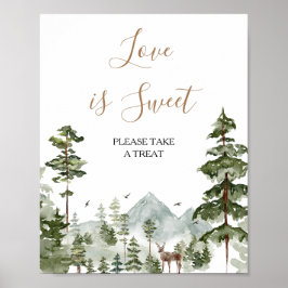 Winter-Kiefer-Abenteuer wartet Liebe ist süß Poster