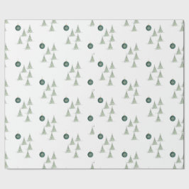 Winter-Kiefern-Geschenkpapier Geschenkpapier