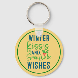 Winter Kisses And Snowflake Wishes-51963 Schlüsselanhänger