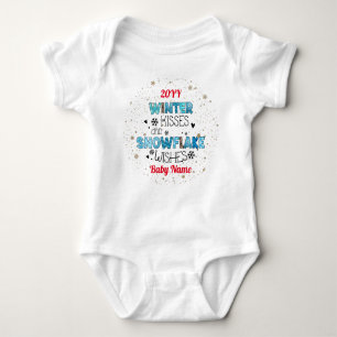 Winter Kisses individualisieren Baby Strampler