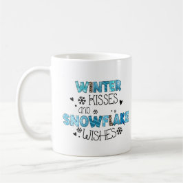 Winter Kisses Personalisiert Kaffeetasse