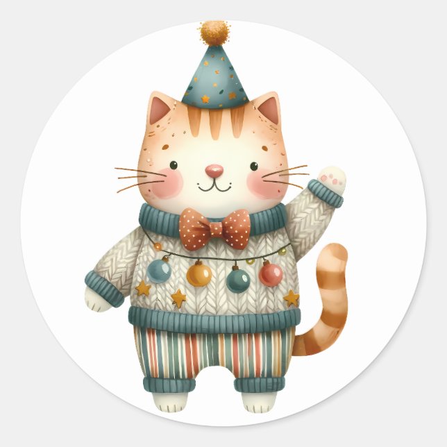 Winter Kitten Stickers (Vorderseite)