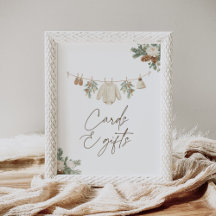 Winter-Kleiderleine-Baby-Shower-Karten und Geschen
