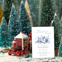 Winter Kleine Schneeflocke Eislauf Baby Shower