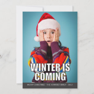 Winter kommt Meme Holiday Card Feiertagskarte