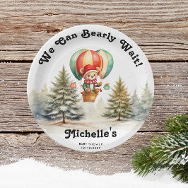 Winter können wir frühzeitig auf Weihnachtsdusche Pappteller