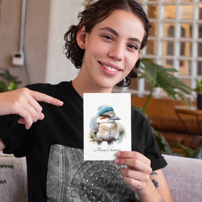 Winter Kookaburra Wünsche, Brauch Postkarte (Von Creator hochgeladen)