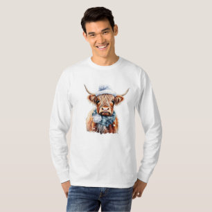 Winter-Kuh T-Shirt druckt