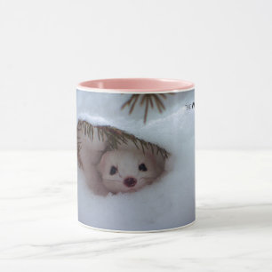 Winter - Kurz-geschliffenes Weasel Tasse