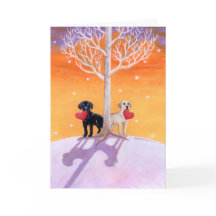 Winter Labradors Malerei