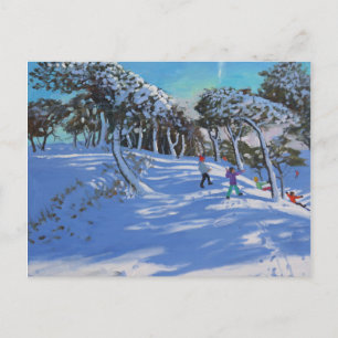 Winter Ladmanlow Derbyshire 2013 Postkarte