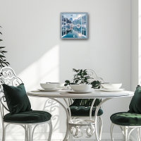 Winter Lake Eagle Fisherman Snowy Mountains